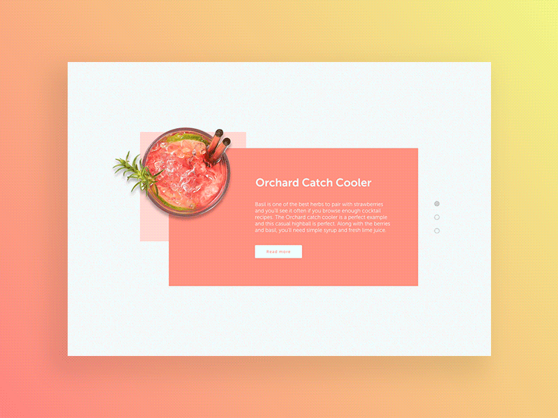 Web interactive menu animation clean flat food interaction interactive menu minimal design ui web app