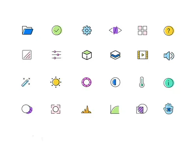 Photo Editing Iconography editing icons photo