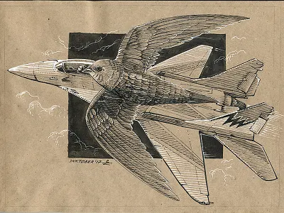 Inktober day 1. Swift editorial engraving etching graphic hatching illustration ink inktober woodcut