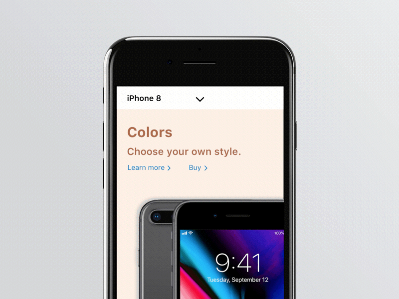 Week 10 - Product Slider iphone 8 principle product slider rvweeklyuichallenge sketch
