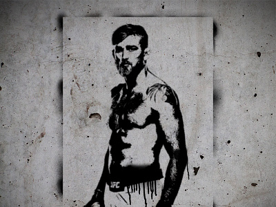 Alexander "The Mauler" Gustafsson Stencil alexander gustafsson concrete graffiti mma montana black montana cans spray. spray paint stencil the mauler ufc