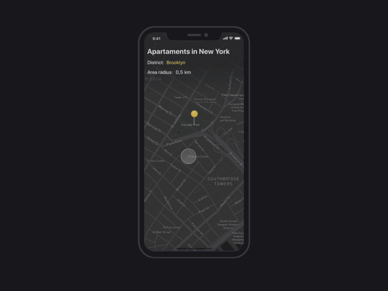 Apartments Search animation apartment app concept home iphonex principle rent search sketch