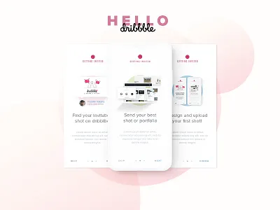 Hello Dribbble! first shot hello dribbble invite