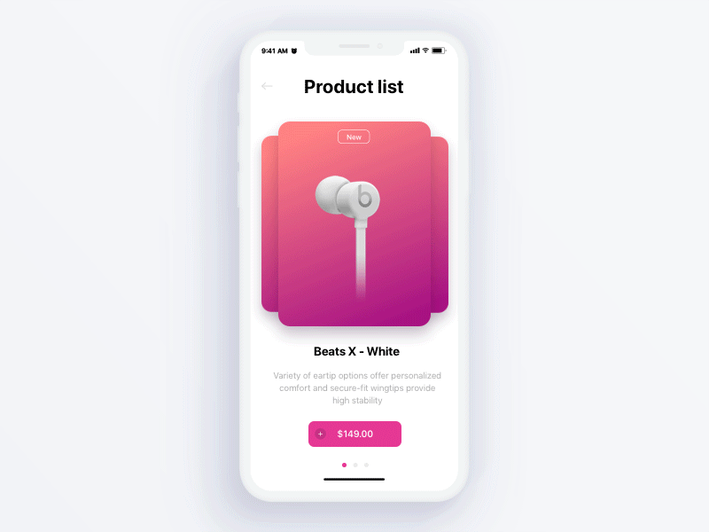 Gravity Slider animation app design interface ios 11 iphone x open source pickerview slider store ui ux