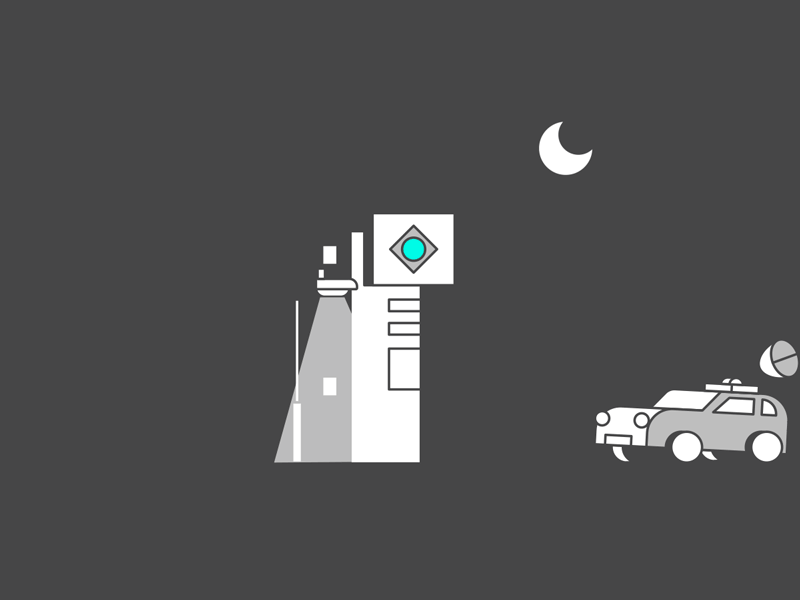 AI Mobility ai animation car cycle day intelligence light mograph moon motion night smart