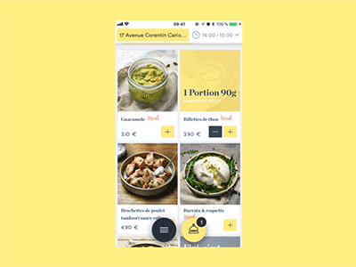 Frichti : New iOs app app food frichti ios iphone order ui