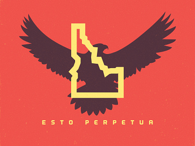 Esto Perpetua bird falcon gem state idaho motto northwest nw peregrine raptor state