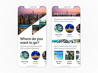 Vacation app ios iphone x materik mattias eriksson ui ux