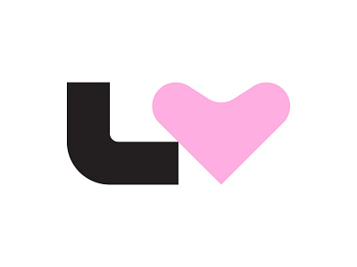 Las Vegas branding heart icon identity lasvegas logo lv mark minimal monogram vector vegas