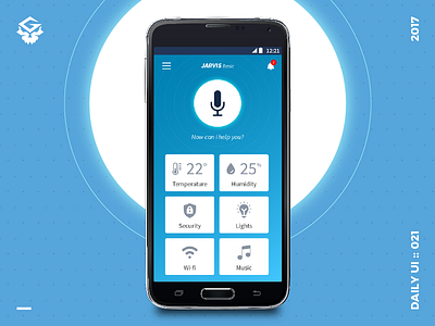 Home Monitoring | #dailyui #021 021 app dailyui home monitoring illustrator mobile