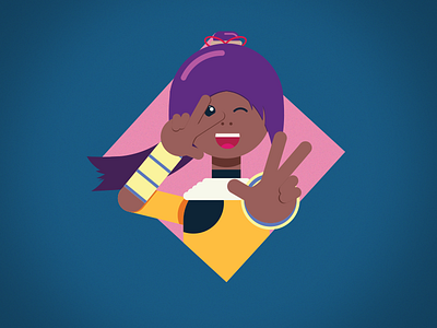 Yoruichi bleach design illustrator photoshop