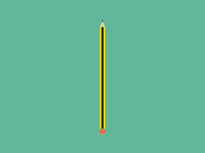 A Pencil clean design illustrator materiel minimal pencil simple vector