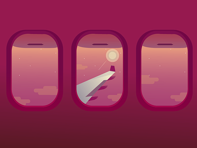 Swift yet Perfect airplane challenge flight inktober journey light moon perfect swift window