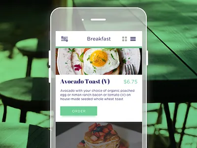 Daily UI 043 Drink Menu daily ui drink menu