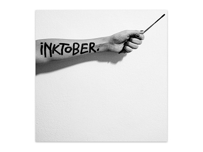 ruka // arm arm handwritting ink inktober inktober2017 jachim992 letters paintbrush photography typography