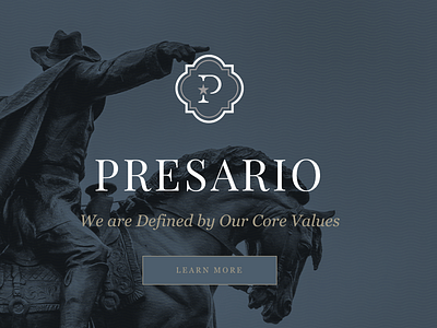 PRESARIO Website blue cowboy empresarios gold grants investments land perseverance pride settle star texas