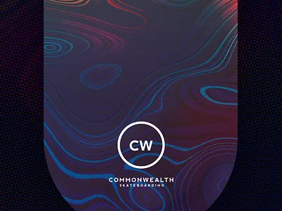 CW Deck Conceptualization [002] halftone liquify skateboard
