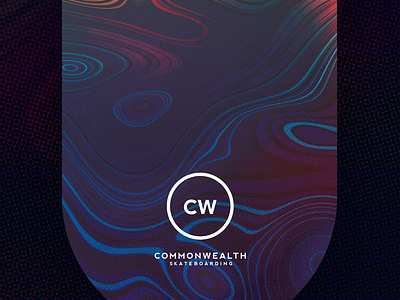 CW Deck Conceptualization [002] halftone liquify skateboard