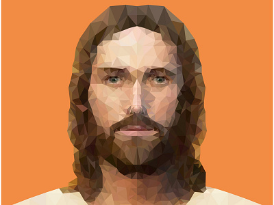 Low Poly Jesus jesus low poly modern peace poly polygon religion