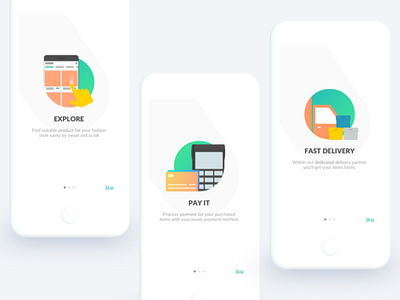 Onboarding Ecommerce App ecommerce ecommerce app illustration onboarding sketch sketchapp ui user experience user interface ux