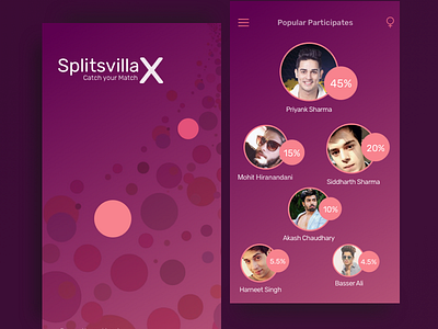 MTV-Splitsvilla App dating dating app experiment gui ui uiux user interface ux