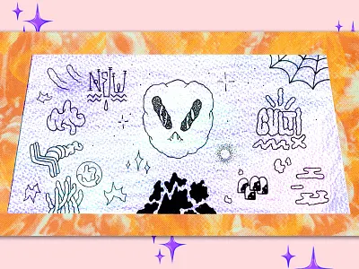 💜🍊💜 Alien 💜🍊💜 aesthetic alien art cult digital et new newcult sparkle visual