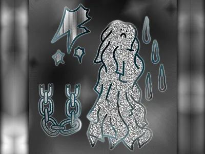 ✨⛓💦☹️👻☹️💦⛓✨ Memento Mori ✨⛓💦☹️👻☹️💦⛓✨ chain digital drop ghost gradient grey memento mori swag yolo