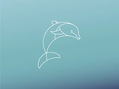 Dolphin Logo Desgin adobe illustrator african animal daily challenge daily logo dolphin golden ration minimal modern