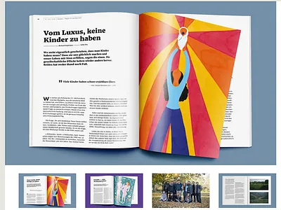 Luxury of Childfree child childfree conceptual editorial editorial illustration feminism illustration magazine pattern sofia sita stripes