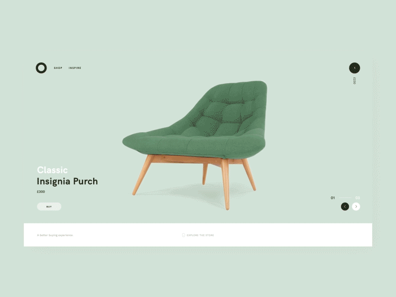 Bon Carousel animation fun responsive shop slider typography ui ux website
