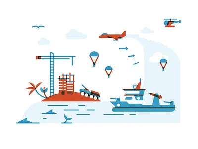 Law Of The Sea illustration infographics magazine