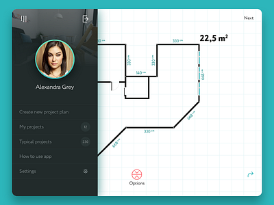 Repairs iPad app app design interface ios ipad menu minimal plan repairs simple ui ux