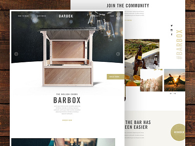 The Barbox ecommerce landing simple ui web webdesign webpage website