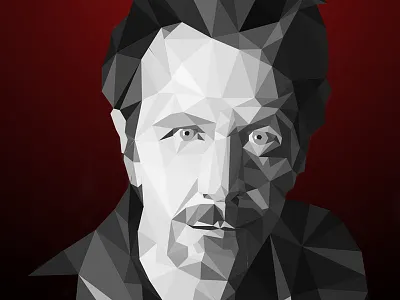Gary Oldman low poly portrait actor artdirection design illustration legend low poly lowpoly portrait