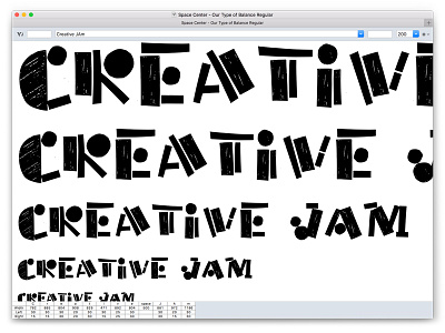 Our Type of Balance adobe creative jam illustration type type design typography