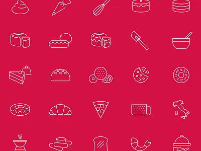 Rich's Icon Set geometric icons outline