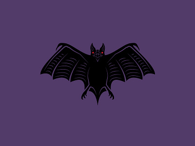 Spooks bat halloween illustration night spooky