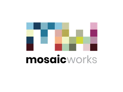 Mosaic Works Logo Concept 1 logo logo design mosaic