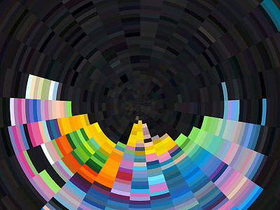 Everyday Practice No. 74 abstract art circle coordinates polar practice round
