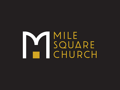 Mile Square Church branding christian church hoboken identity logo mile nj square