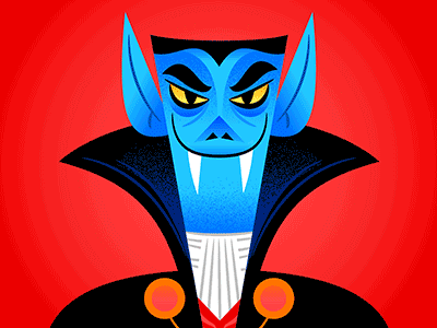 Halloween Gif #1 - Dracula animation bat dracula gif halloween illustration motion vampire