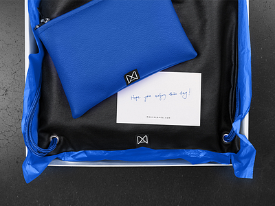 Manual Bags / In progress.. black blue branding concrete manual manualbags vibrant