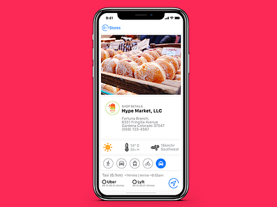 Store information app e commerce ios lyft shop store uber ui ux