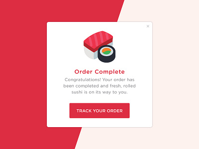 Day 16 – Pop-Up 016 dailyui delivery lightbox model overlay pop up sushi ui uidesign user interface web design