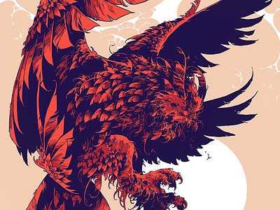 And the moon was so bright and the moon was so bright bird digital art eagle owl feathers further up illustration ivan belikov owl photoshop wacom