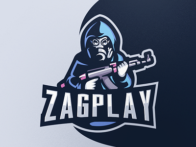 ZAGPLAY apocalypse badge emblem esports gas gas mask logo mask sports team