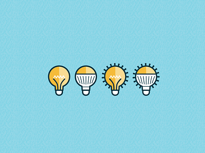 Light Bulb Icons creative designer drawings graphics icon icons illustration led light lighting