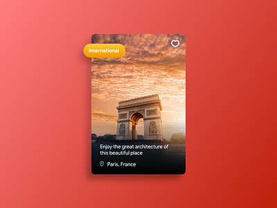 International Cards app cards design development explorer mobile mobile app travel ui ux