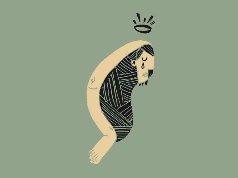 Day 6: Luke 7:39 100days bible crown feet foot hair holy illustrator tears