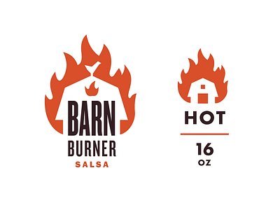 Barn Burner Salsa barn illustration salsa